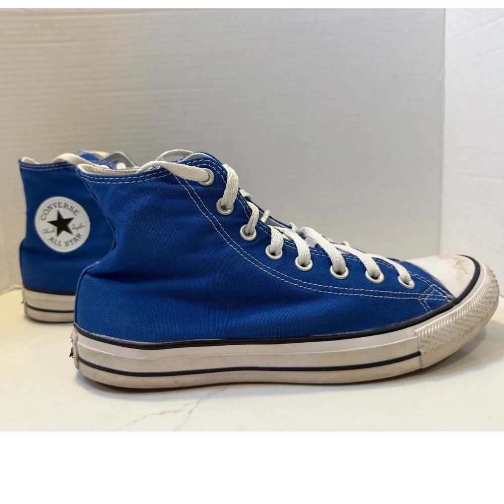 Converse Chuck Taylor All Star High Top Blue Sneakers Mens 9 Wos 11